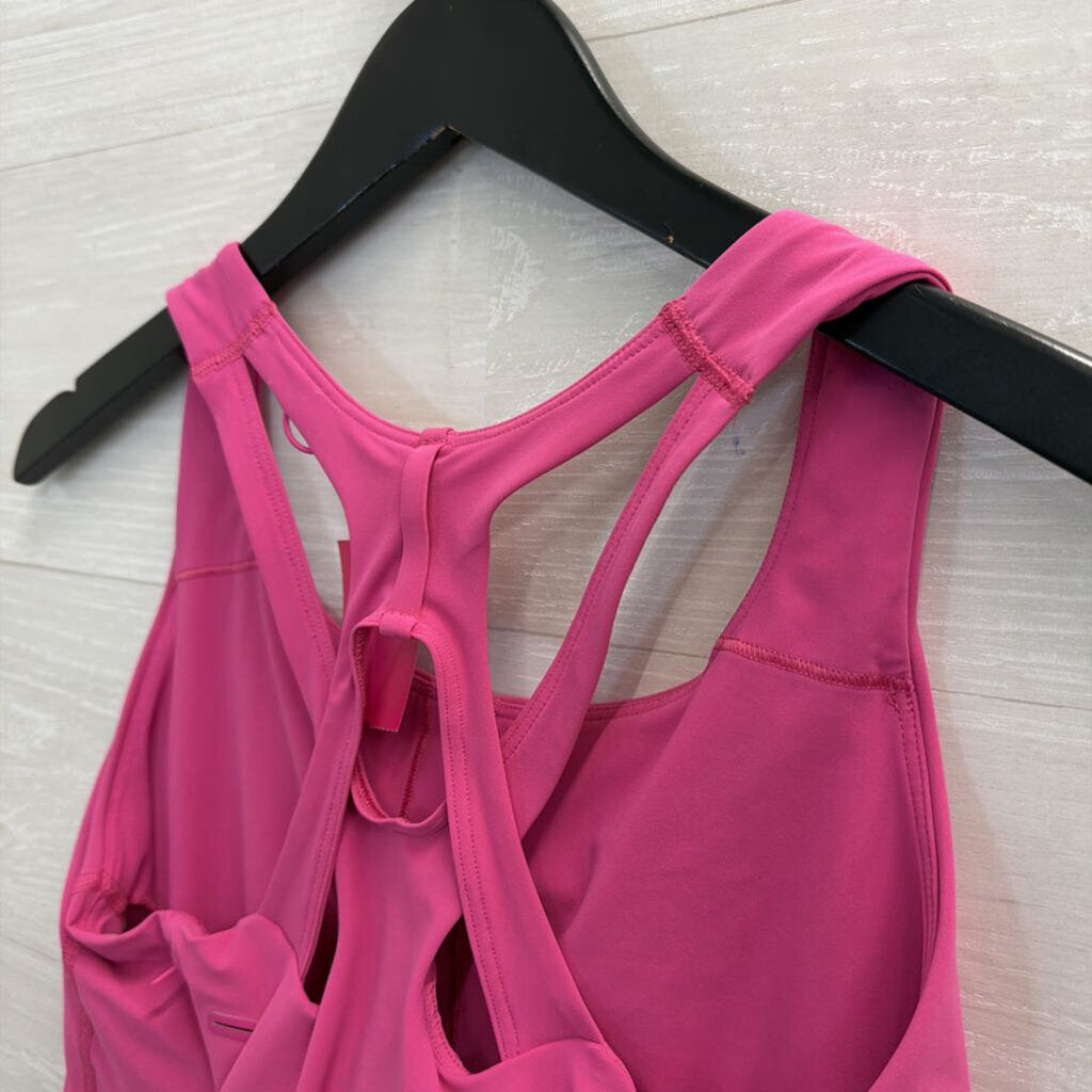 Lululemon Hot Pink Strappy Back Sports Bra 12