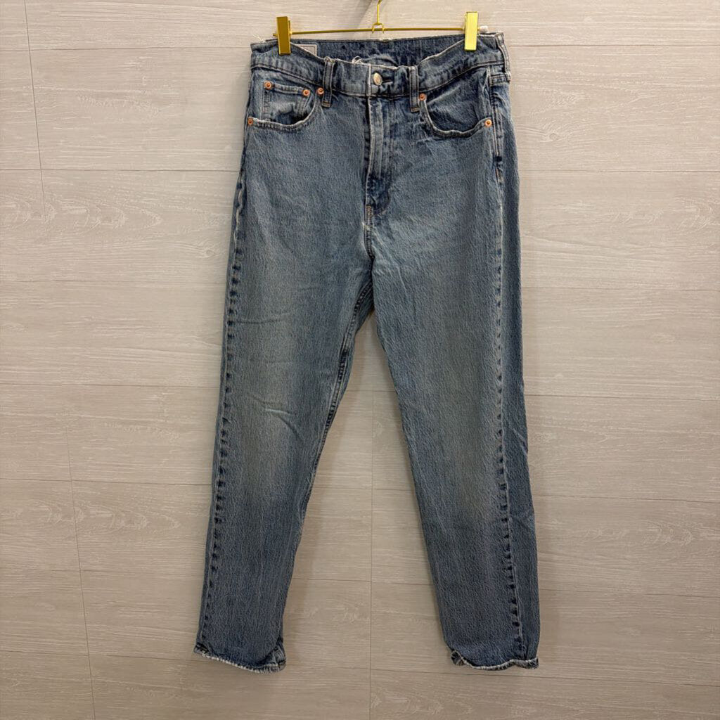 Gap Light Wash Sky High Straight Jeans 30