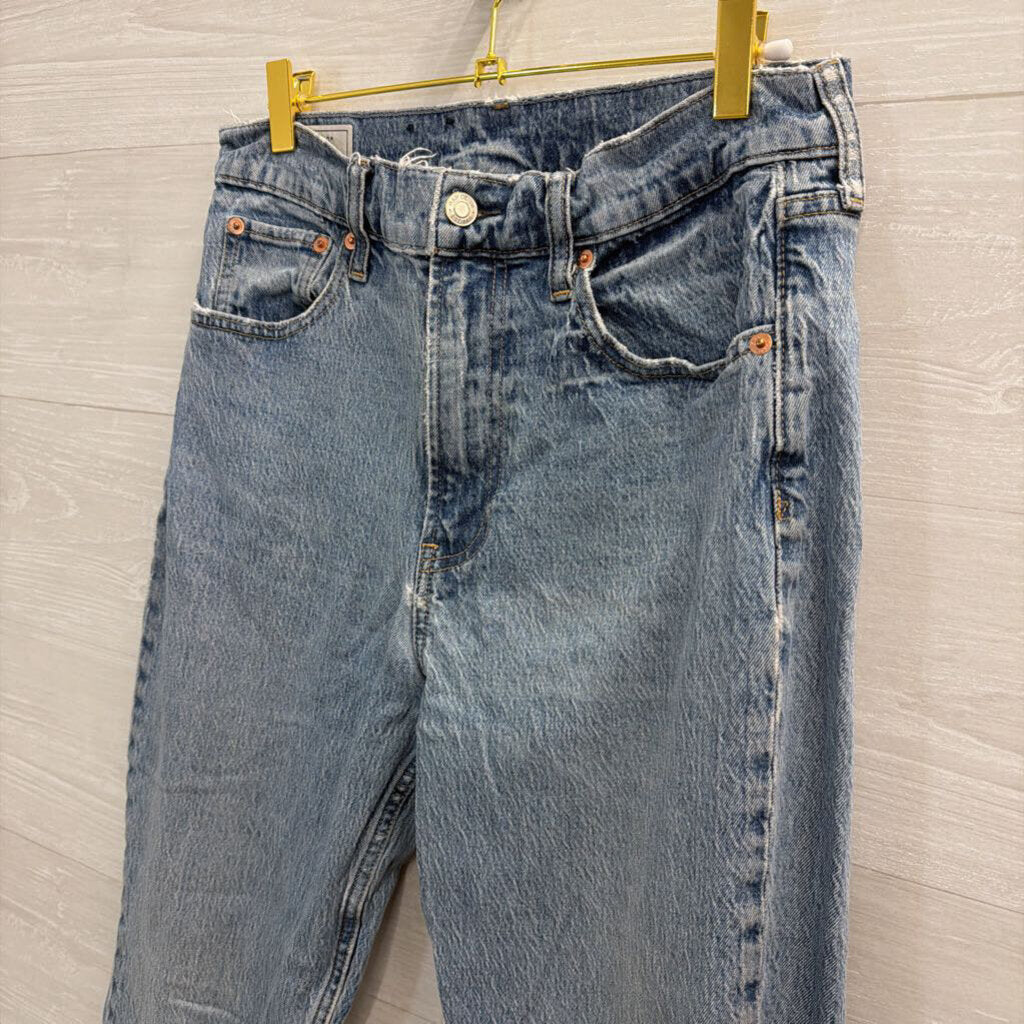 Gap Light Wash Sky High Straight Jeans 30