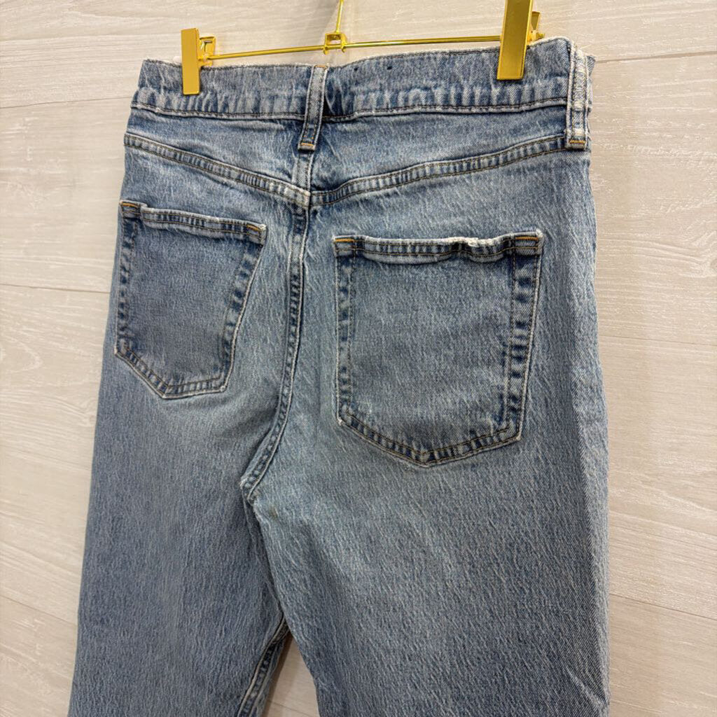 Gap Light Wash Sky High Straight Jeans 30