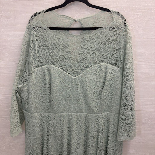 Torrid Mint Green Lace Long Sleeve Midi Dress 26
