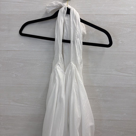 J Crew White 100% Cotton Convertible Beach Sarong Dress Small