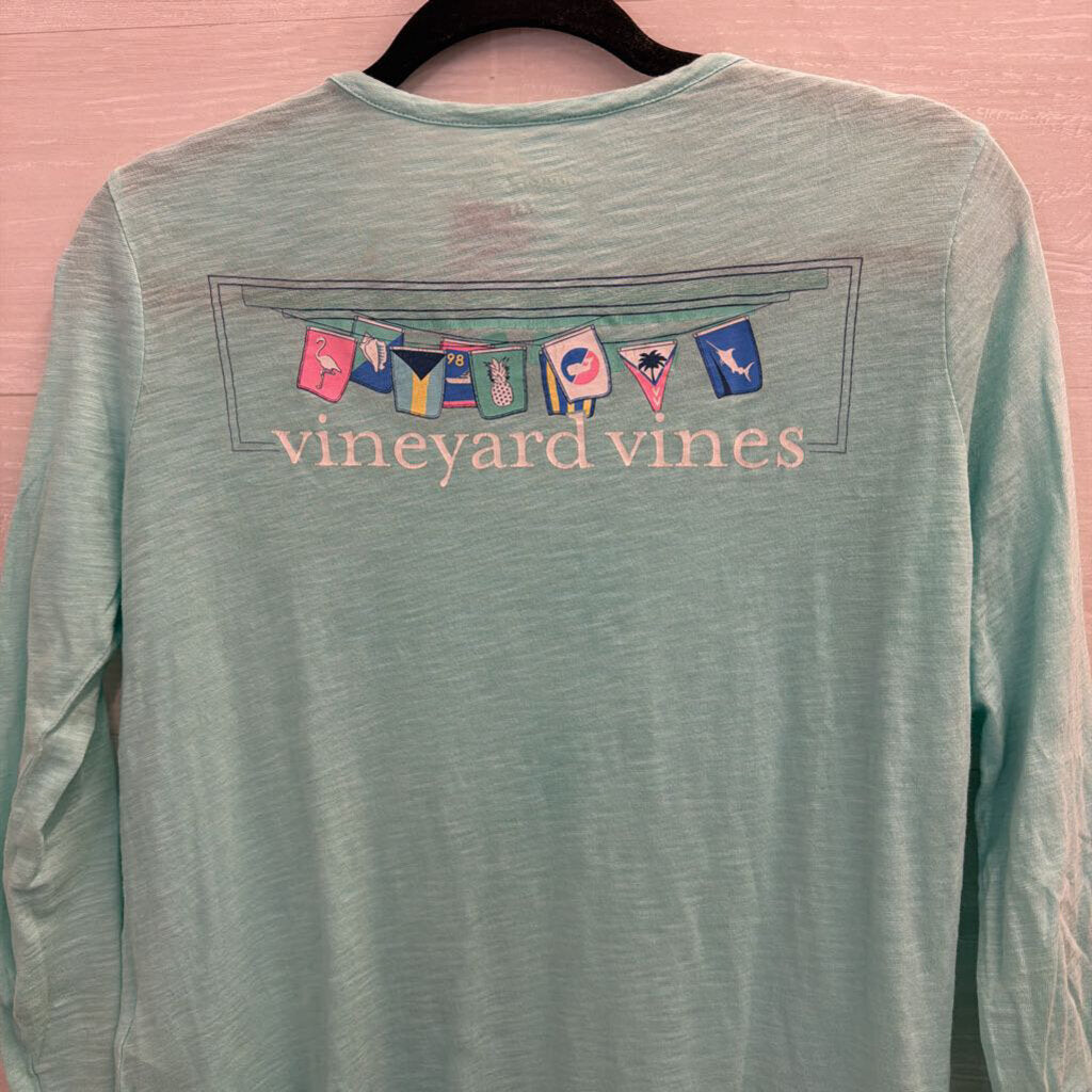 Vineyard Vines Blue Long Sleeve Graphic Tee XXS