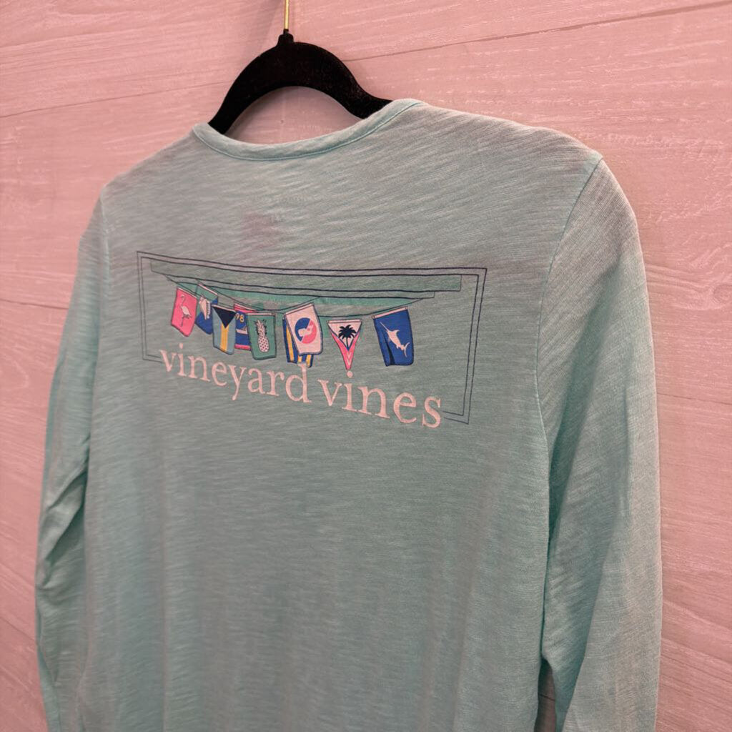 Vineyard Vines Blue Long Sleeve Graphic Tee XXS