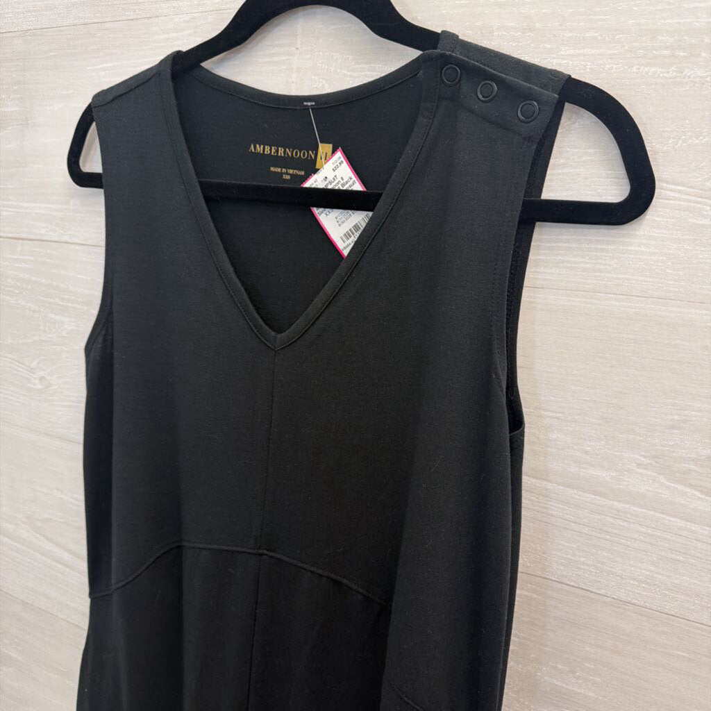 Ambernoon II Black Sleeveless Jumpsuit XXS
