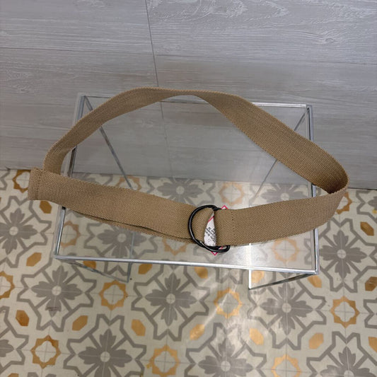 Beige Adjustable Canvas Belt 36