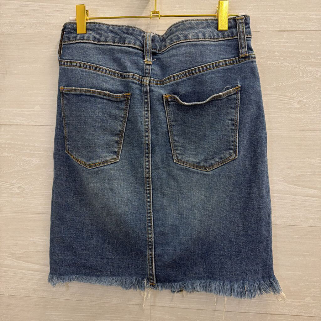 Medium Wash Denim Skirt 27