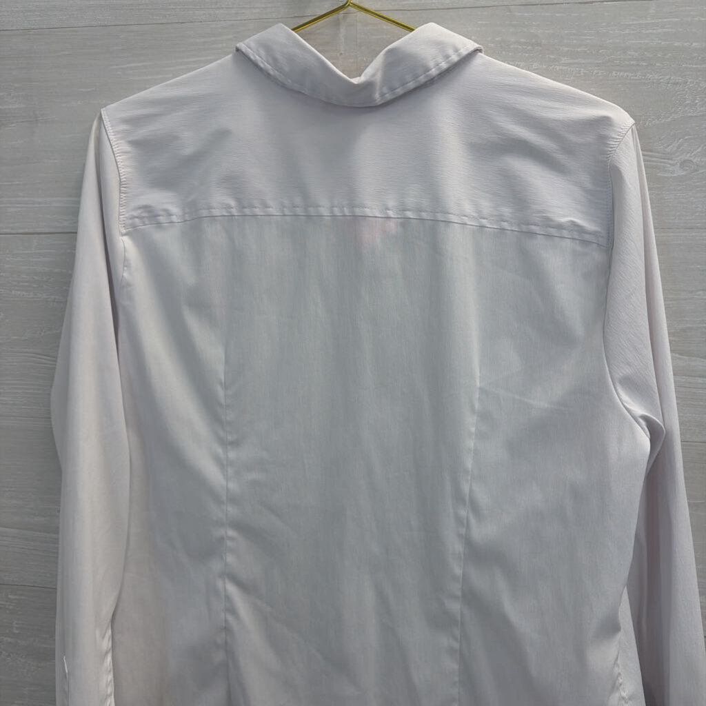 Como Vintage White Long Sleeve Button Down Top Extra Large