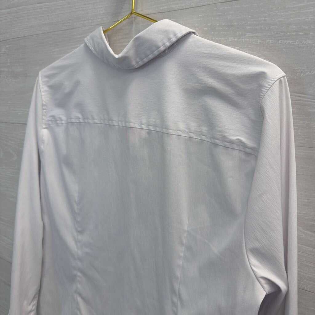 Como Vintage White Long Sleeve Button Down Top Extra Large