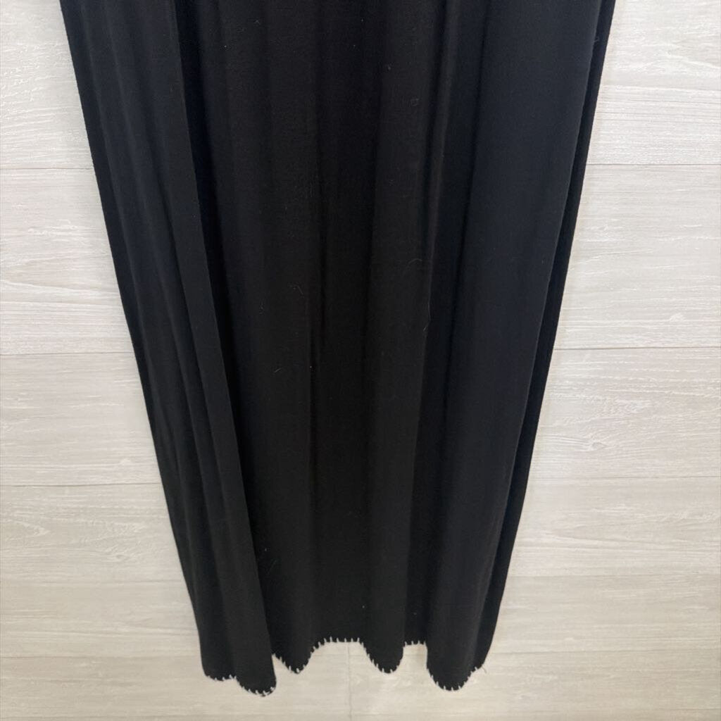 Grace Dresses Black/ Multi Embroidered Sleeveless Maxi Dress Small