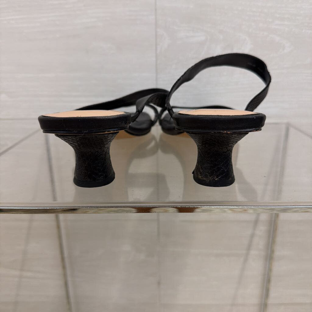 Dolce Vita Black Leather Genora Heels 10