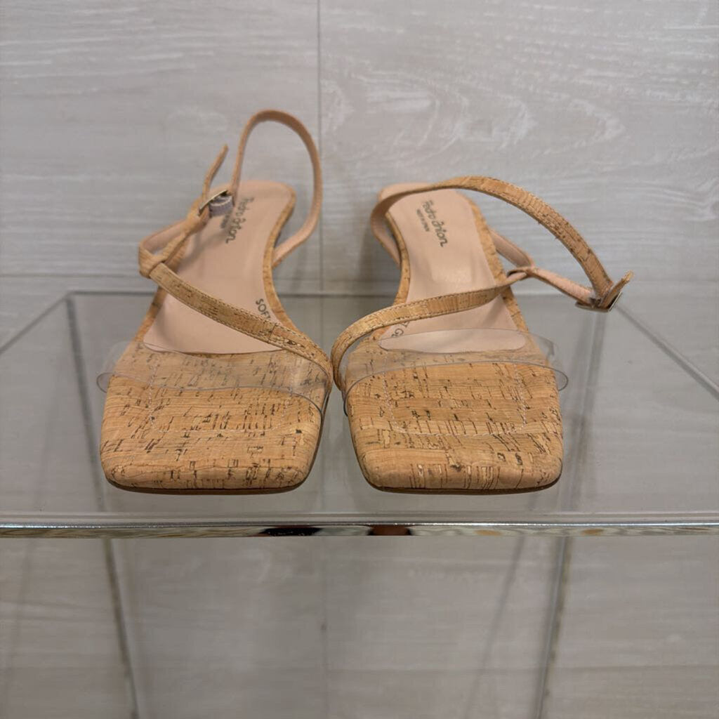 Pedro Anton Cork Strappy Sandal Heels 41