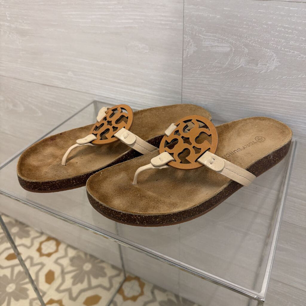 Tory Burch Brown Miller Cloud Sandals 10.5