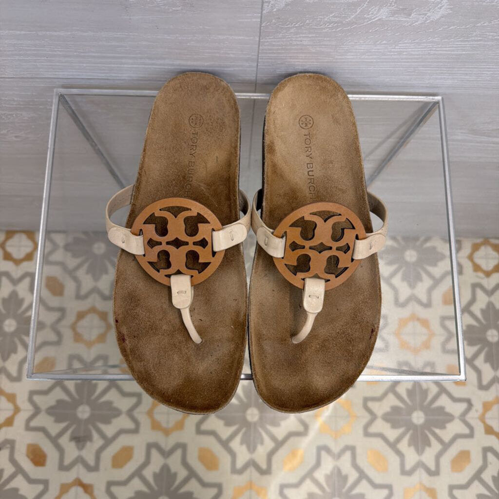 Tory Burch Brown Miller Cloud Sandals 10.5