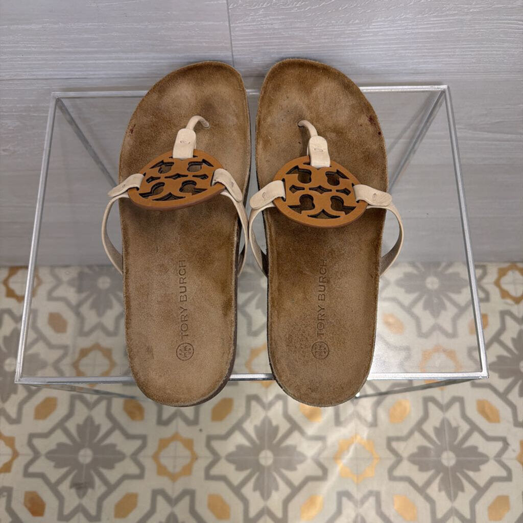 Tory Burch Brown Miller Cloud Sandals 10.5