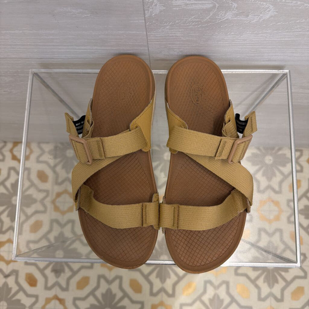 Chaco Brown Lowdown Slide Sandals 8