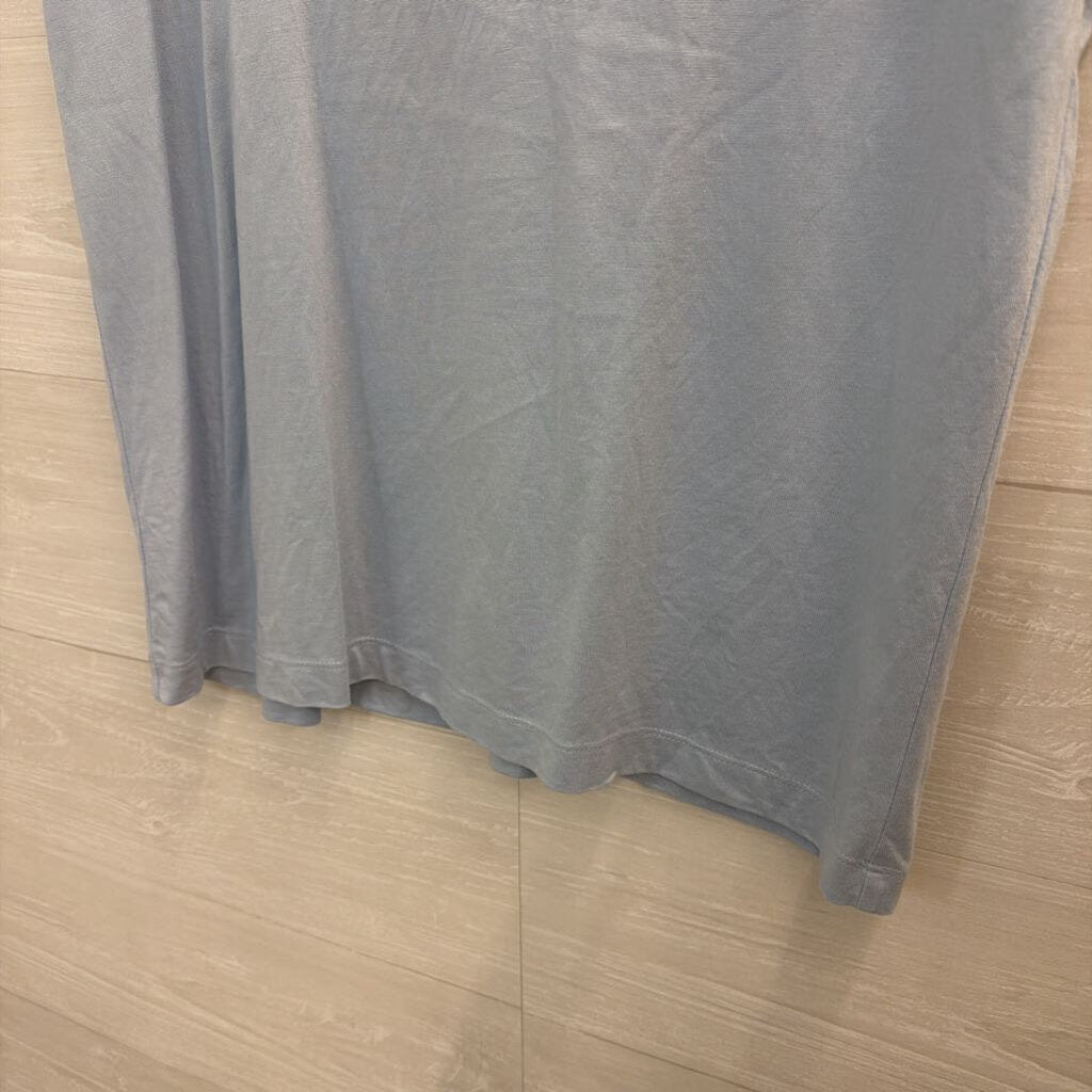 Loft Blue Short Sleeve Top Medium