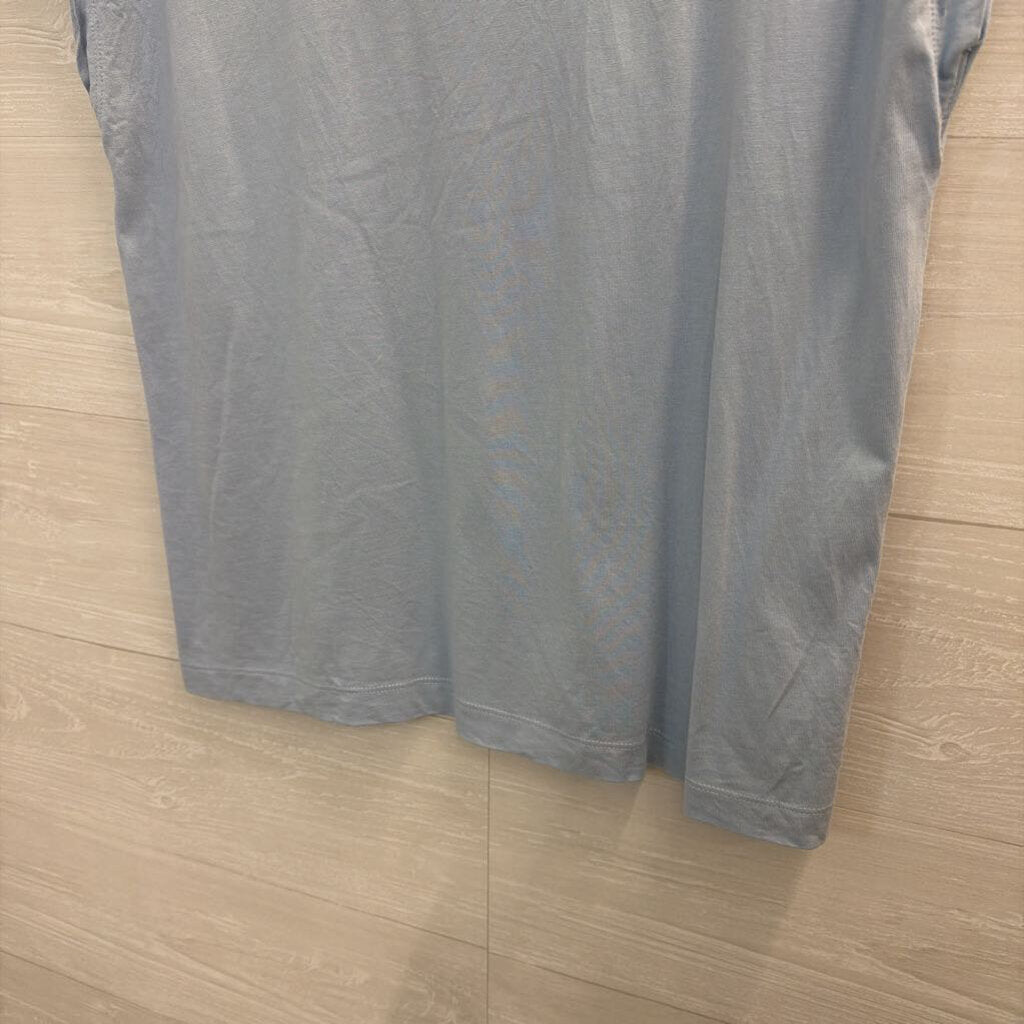 Loft Blue Short Sleeve Top Medium