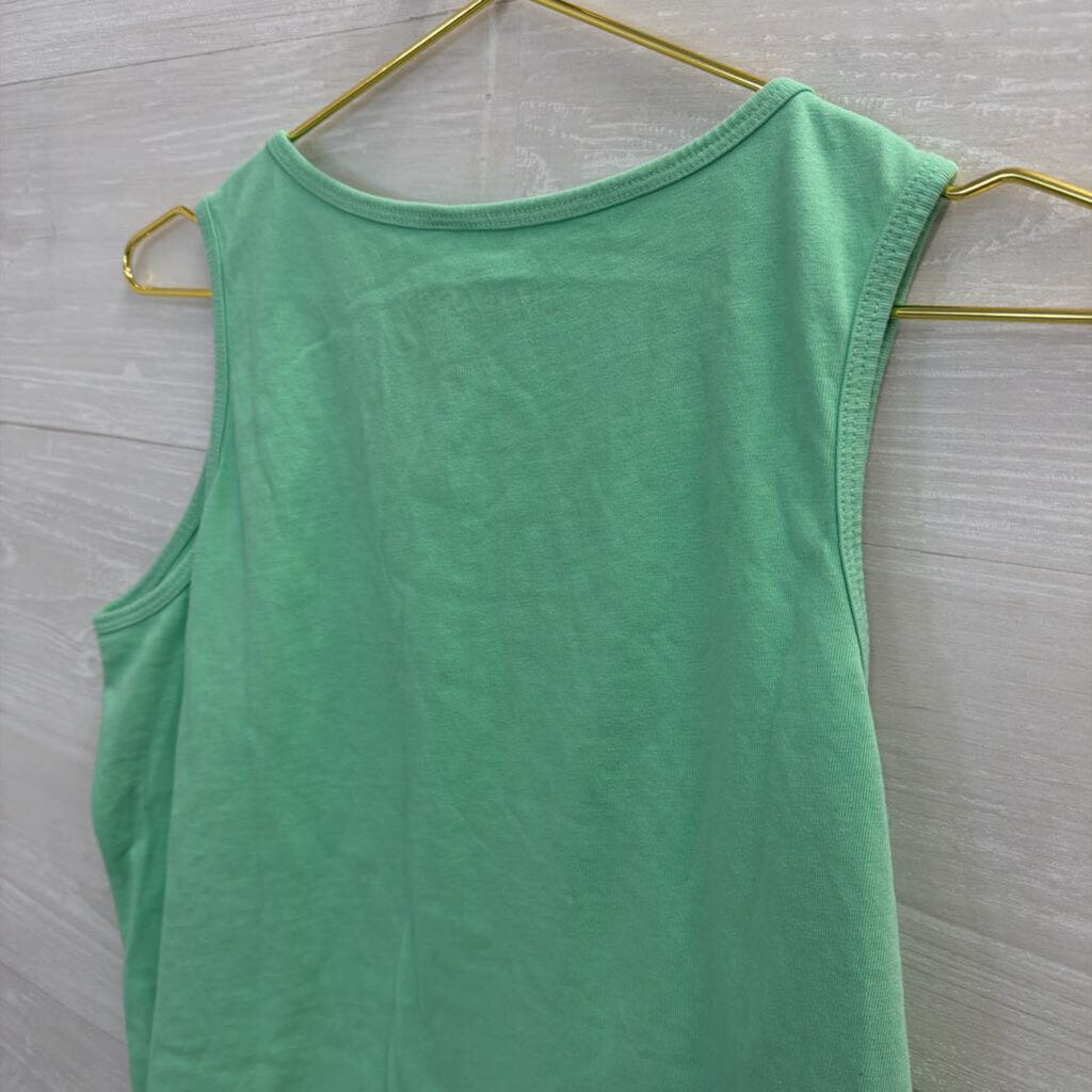 Life Is Good Green Tree Graphic Tank Top Large