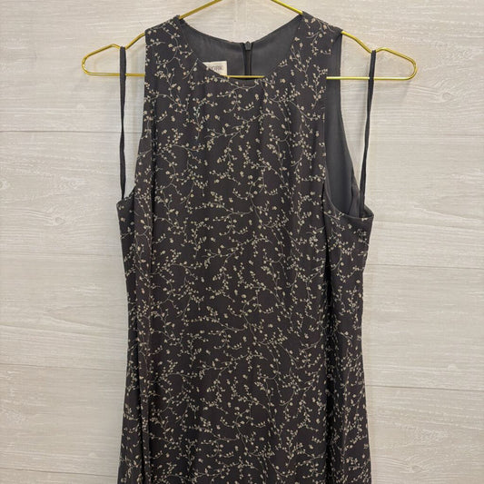 Jones New York Grey Print Sleeveless Maxi Dress 8