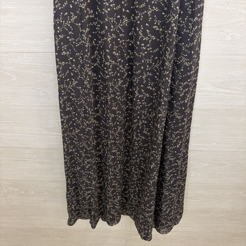Jones New York Grey Print Sleeveless Maxi Dress 8
