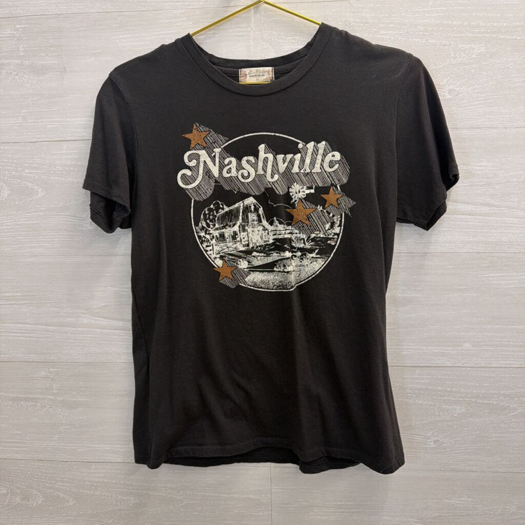 Altar'd State Grey Nashville Short Sleeve Graphic Tee Medium