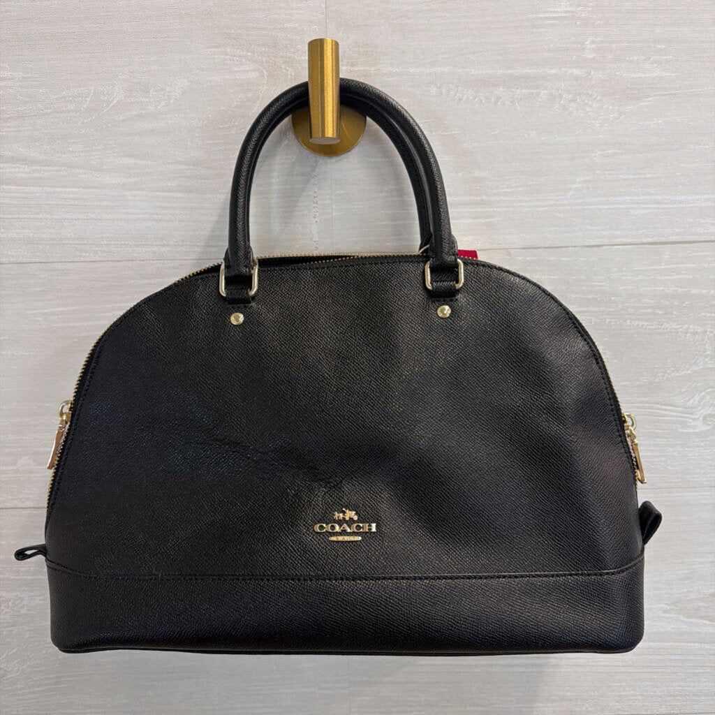 Coach Black Leather Sierra Satchel Purse