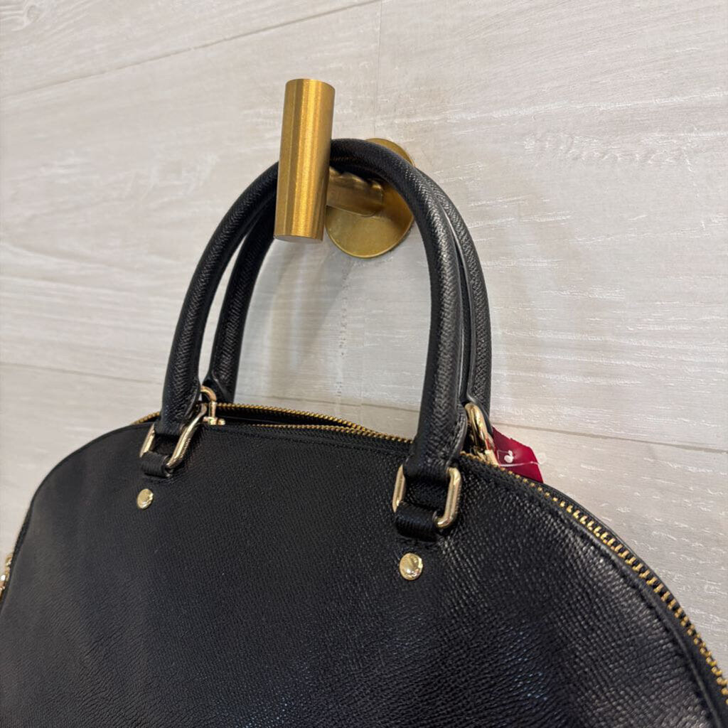 Coach Black Leather Sierra Satchel Purse