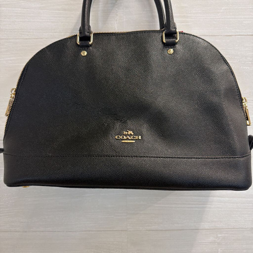 Coach Black Leather Sierra Satchel Purse