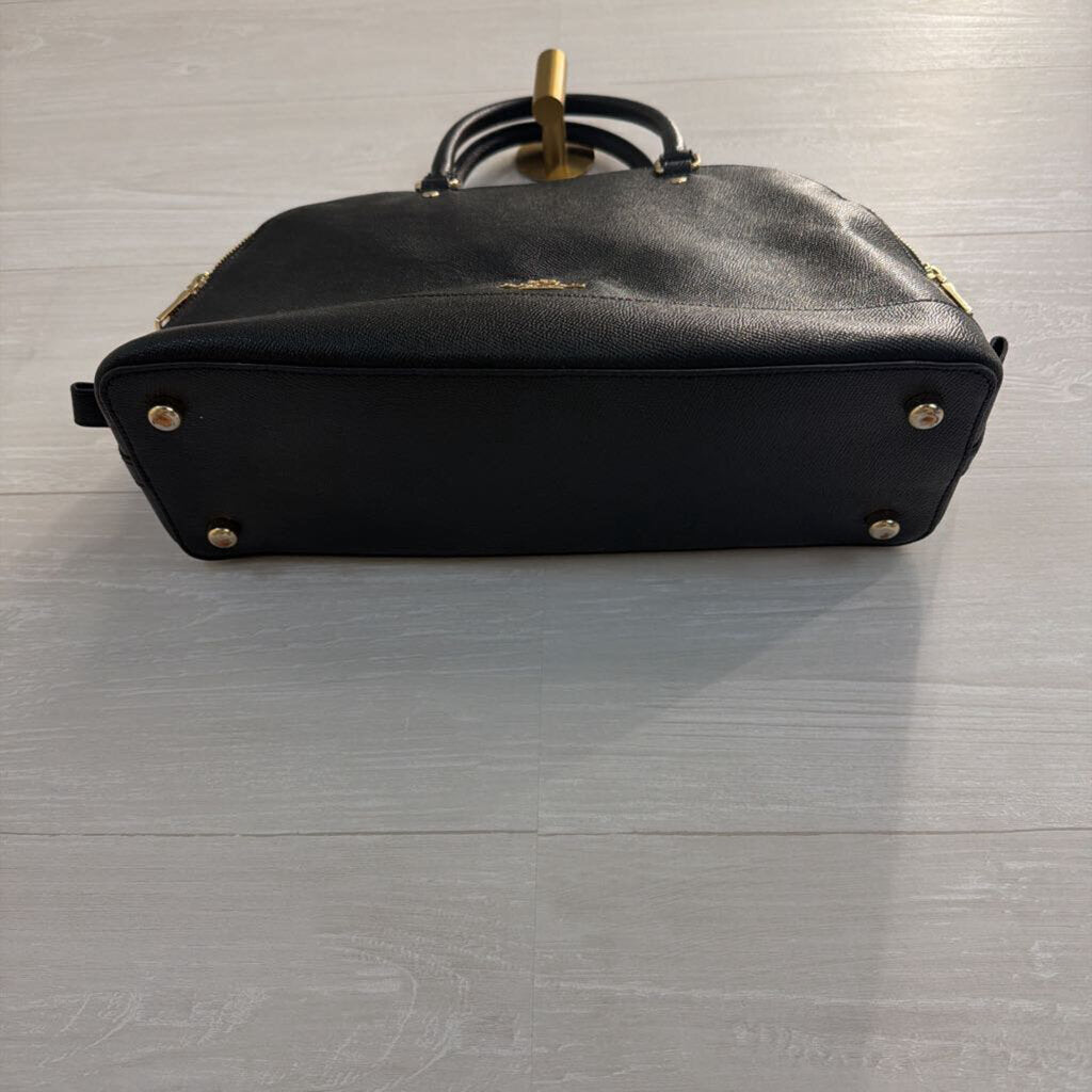 Coach Black Leather Sierra Satchel Purse