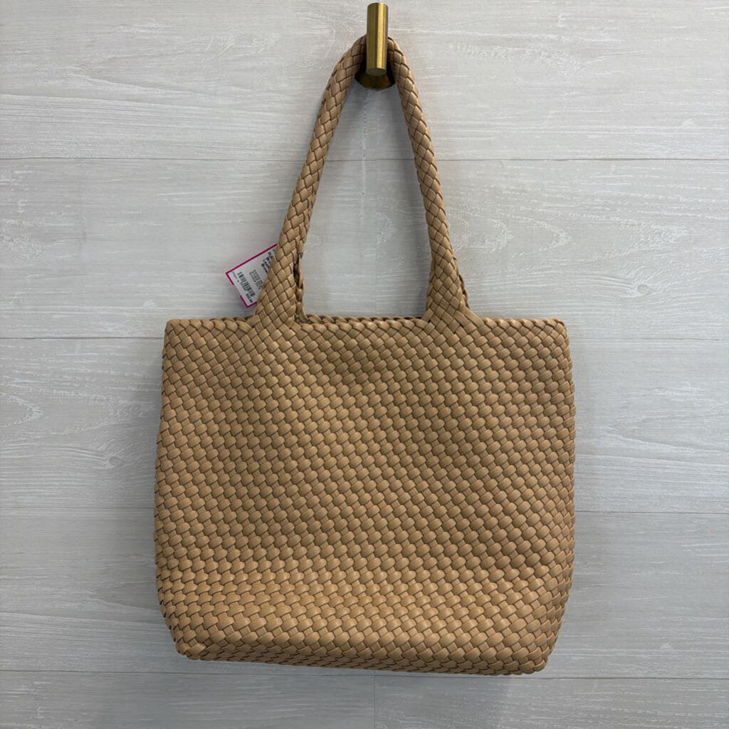 Brown Woven Leather Purse