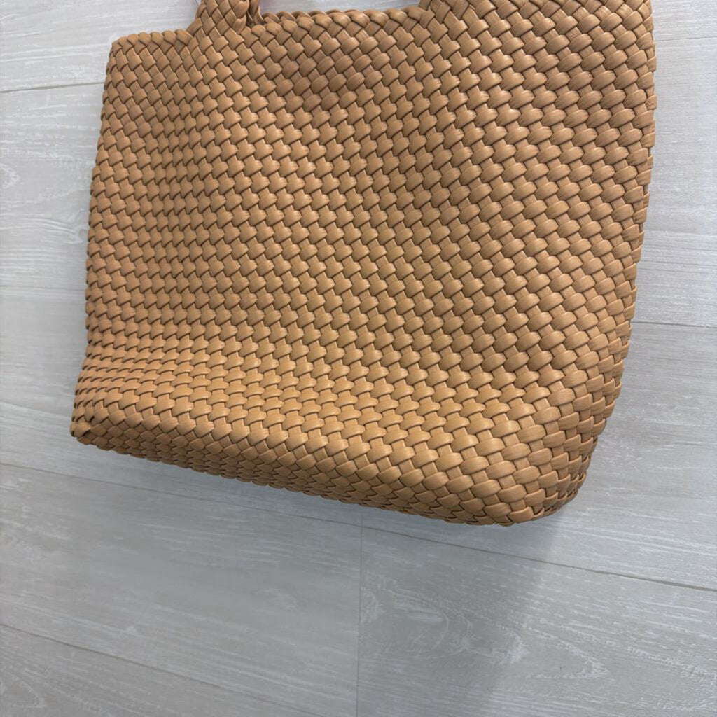 Brown Woven Leather Purse