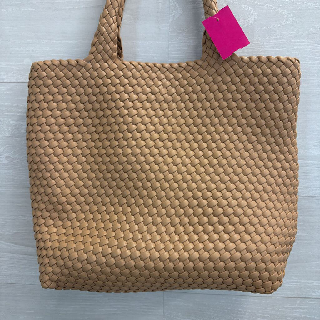 Brown Woven Leather Purse