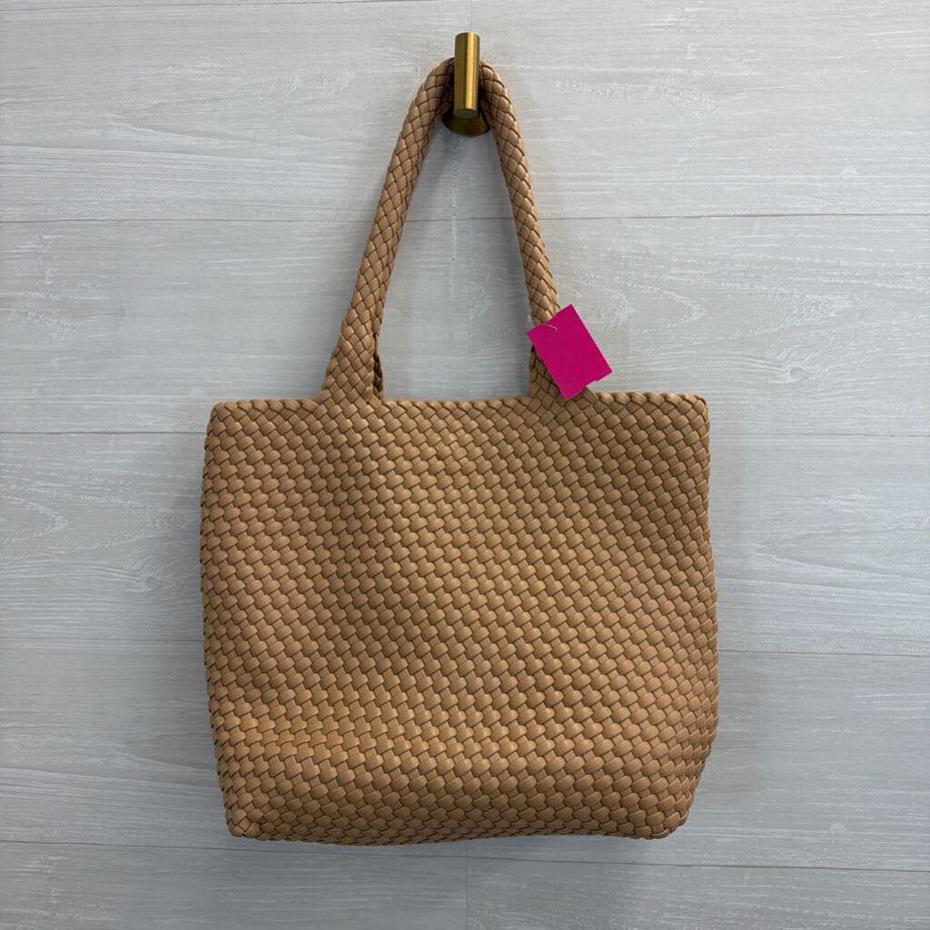 Brown Woven Leather Purse