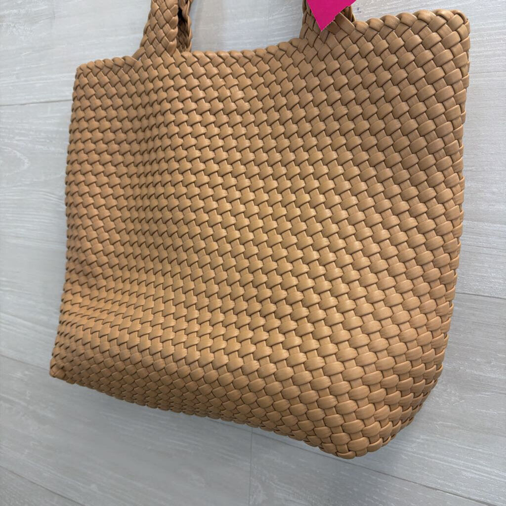 Brown Woven Leather Purse