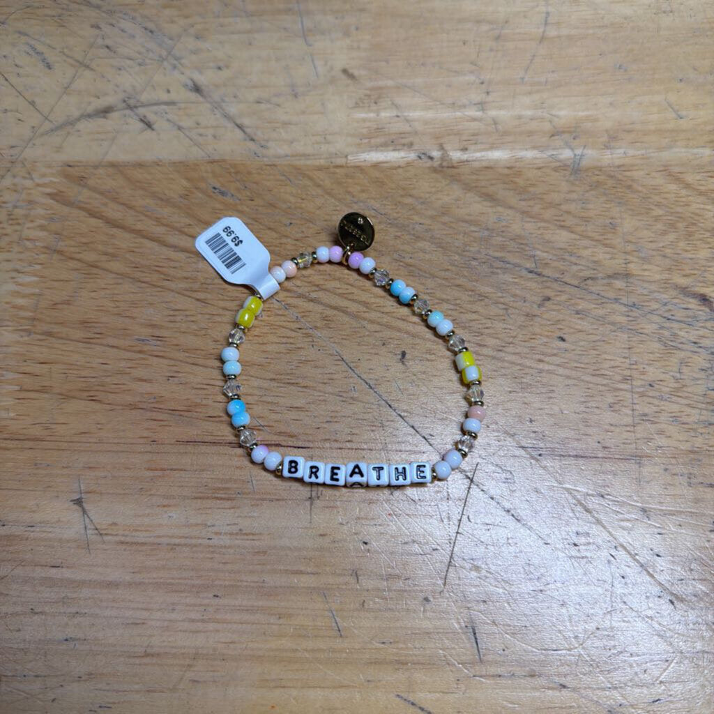 Little Words Project 'Breathe' Beaded Stretchy Bracelet