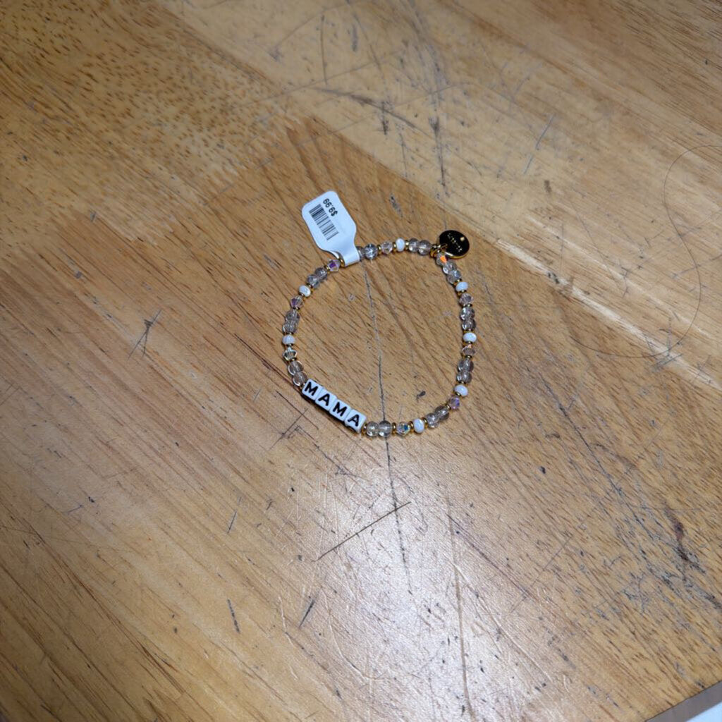 Little Words Project 'Mama' Beaded Stretchy Bracelet