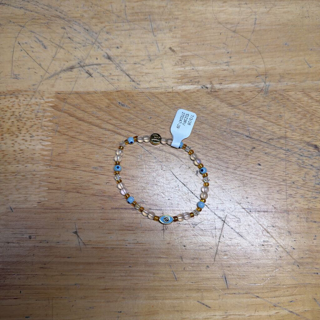 Little Words Project Evil Eye Stretchy Beaded Bracelet