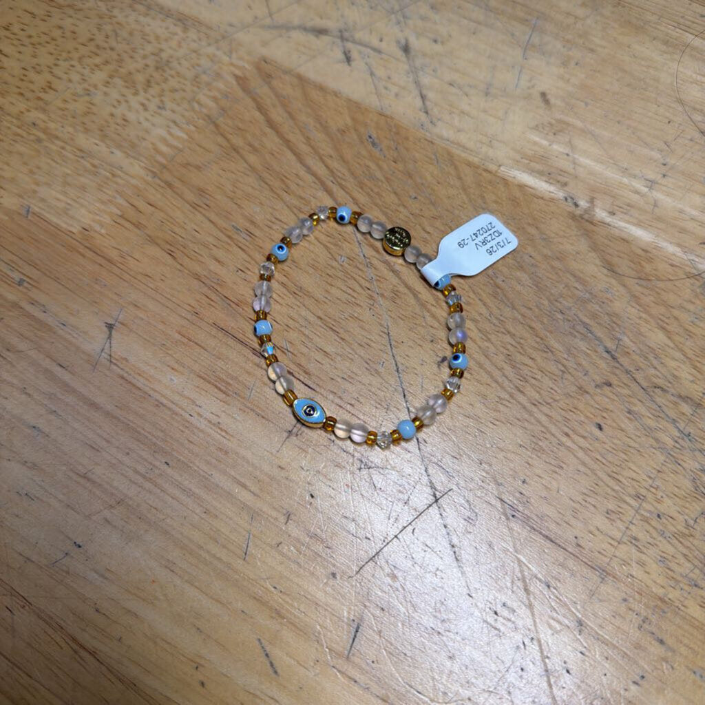 Little Words Project Evil Eye Stretchy Beaded Bracelet