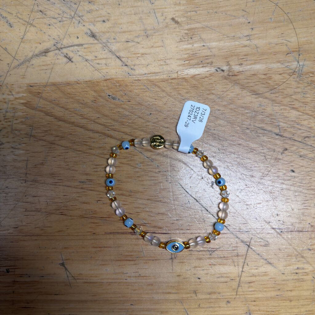 Little Words Project Evil Eye Stretchy Beaded Bracelet