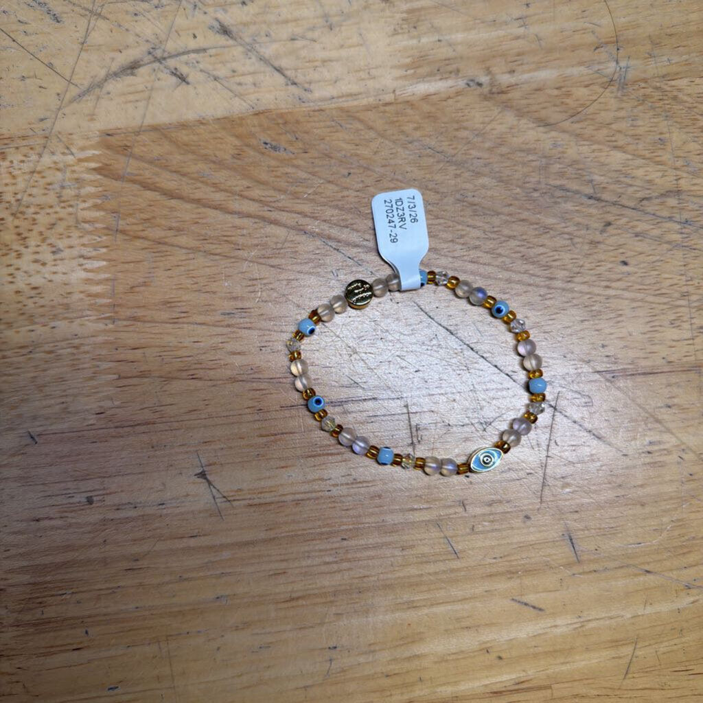 Little Words Project Evil Eye Stretchy Beaded Bracelet