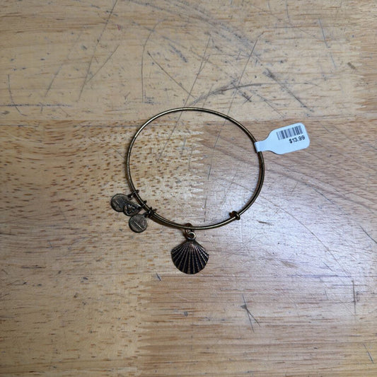 Alex and Ani Gold Seashell Charm Bracelet