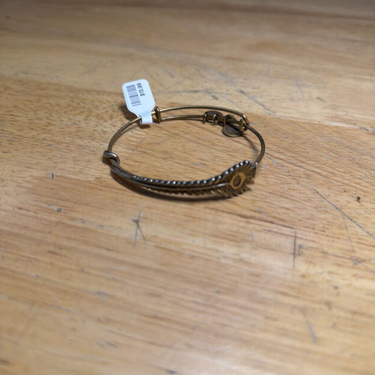 Alex and Ani Gold Feather Bracelet