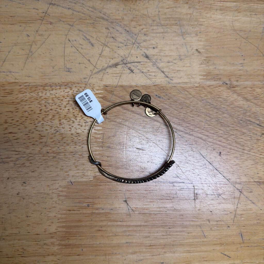 Alex and Ani Gold Feather Bracelet