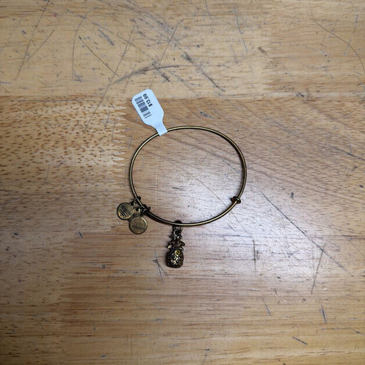 Alex and Ani Gold Pineapple Charm Bracelet