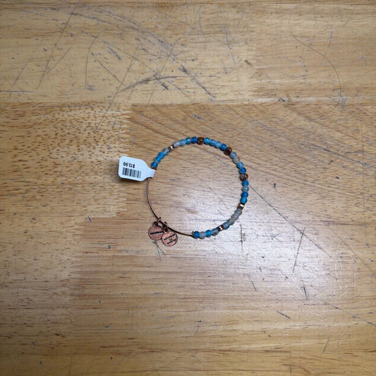 Alex and Ani Gold/ Blue Beaded Bracelet