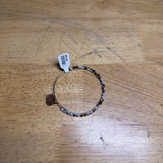 Alex and Ani Gold/ White Beaded Bracelet