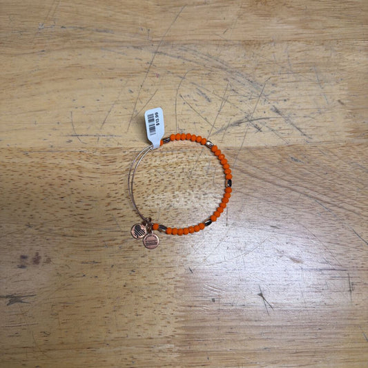 Alex and Ani Gold/ Orange Beaded Bracelet