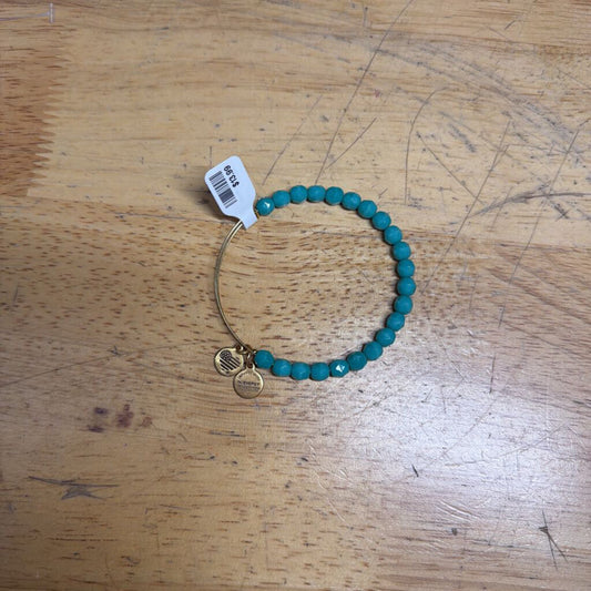 Alex and Ani Gold/ Turquoise Beaded Bracelet