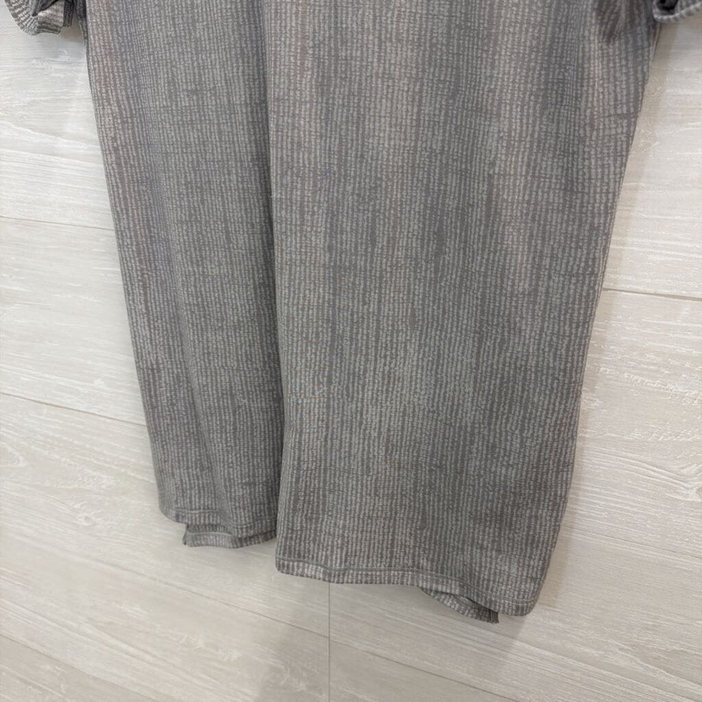 Lululemon Grey Print Short Sleeve Top Small